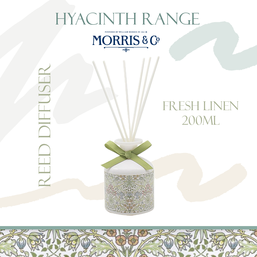 William Morris reed diffuser ‘fresh linen’ Hyacinth