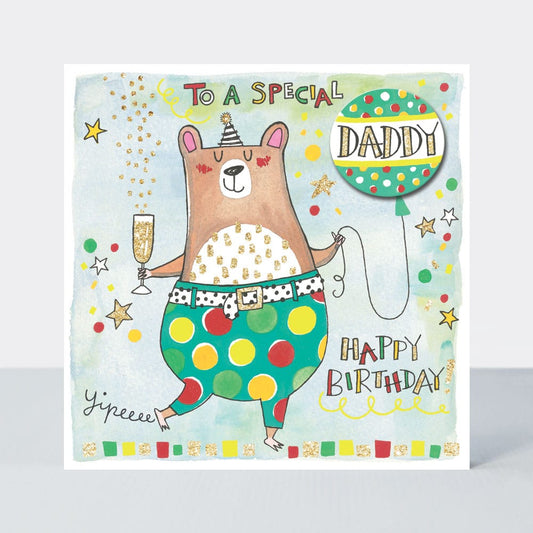 Special Daddy, birthday bear - card