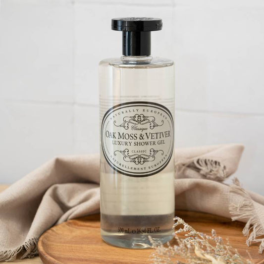 Oak Moss + vetivert shower gel 500ml - The Somerset Toiletry Co.