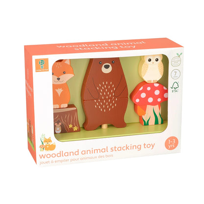 Woodland stacking toy wooden baby gift - Orange Tree Toys