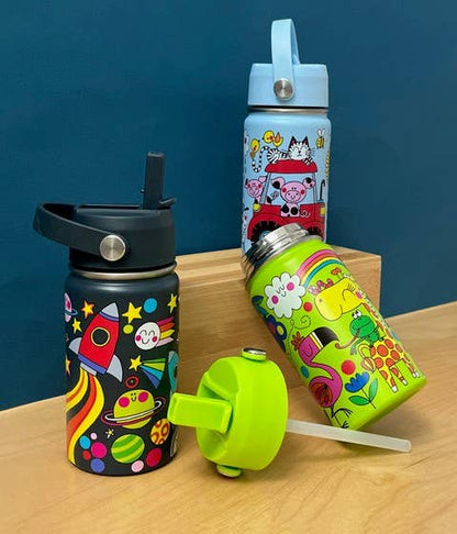 Kid's Stainless Steel Water Bottle - On The Farm