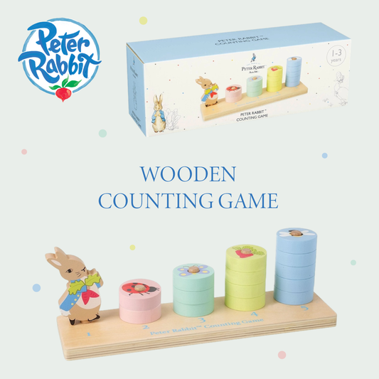 Peter Rabbit counting game wooden baby gift - Orange Tree Toys