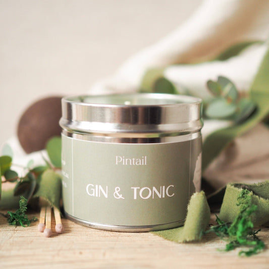 Gin and Tonic Paint Pot Candle | Small Candles in Tins