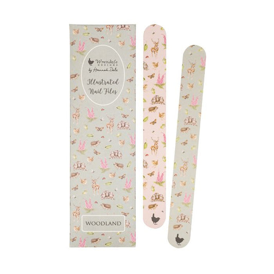 Illustrated nail files x2, Woodland - Wrendale