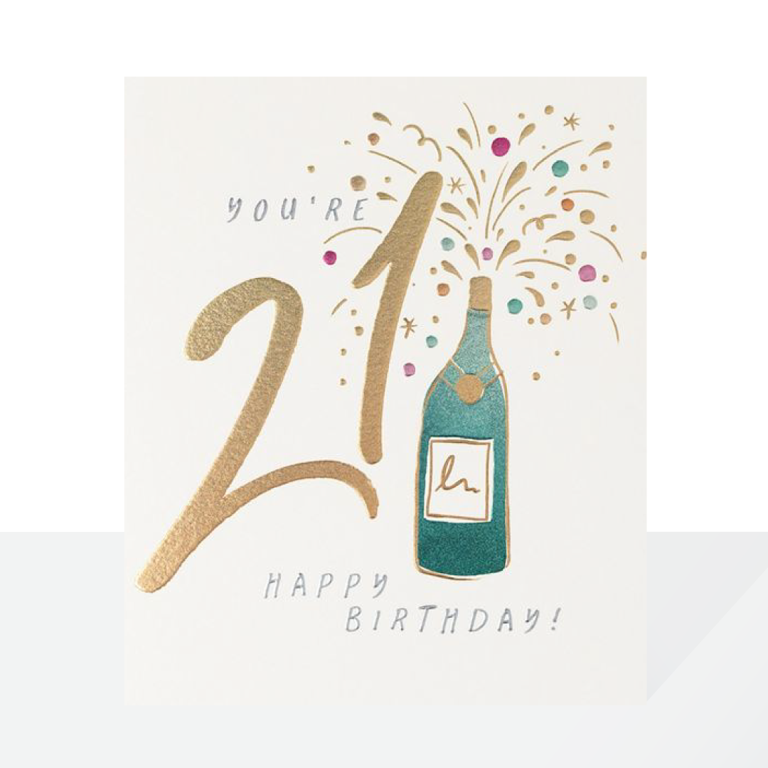 21st birthday metallics