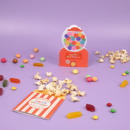 Popcorn Birthday Card