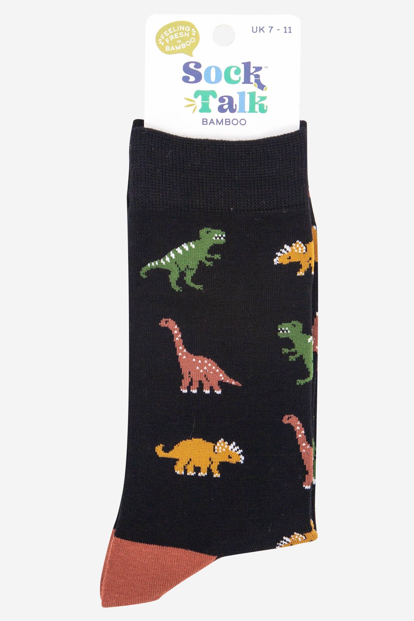 Men's Dinosaur Print Bamboo Socks