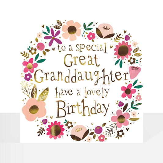 Great Granddaughter birthday card