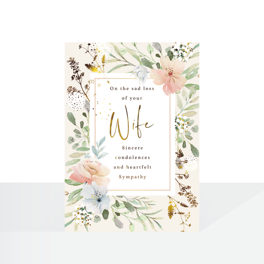 Sympathy Wife loss card