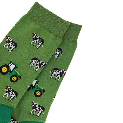 Men’s bamboo socks - Cows & tractors