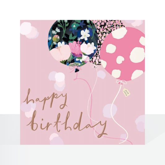 Happy birthday balloons card - Stephanie Dyment