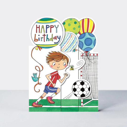 Footballer childrens birthday card