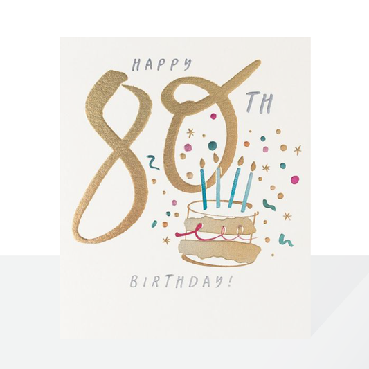 80th birthday metallics