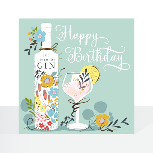 Let there be Gin - birthday card