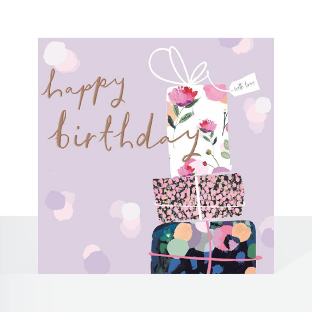 Happy birthday pretty presents card - Stephanie Dyment