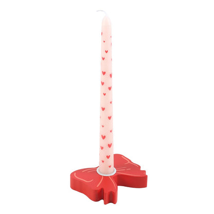 Red Bow Taper candle holder ❤️