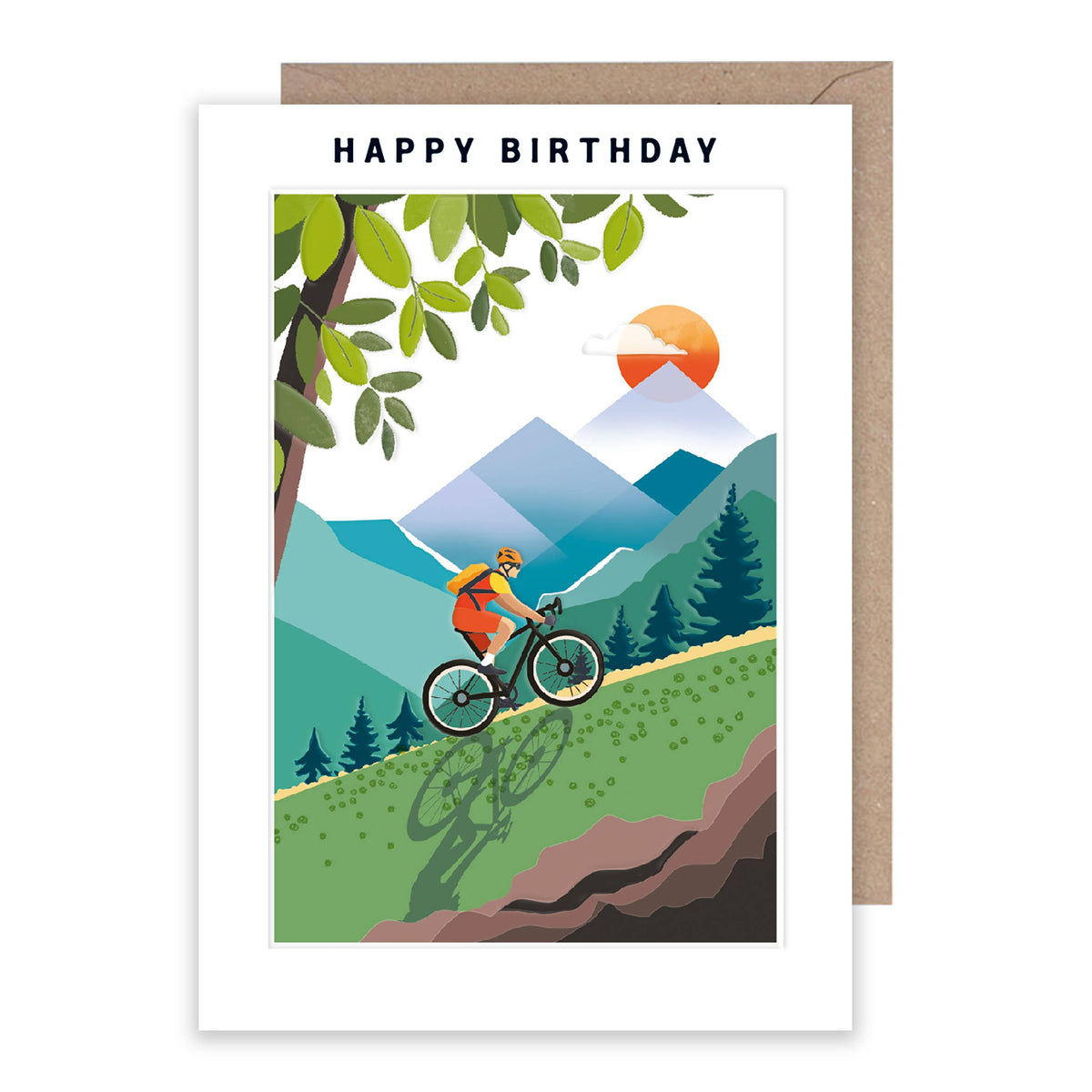 Happy Birthday mountain biking outdoors