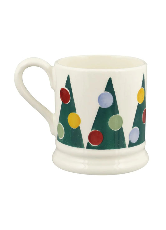 Christmas Polka Dot Trees half pint mug - Emma Bridgewater