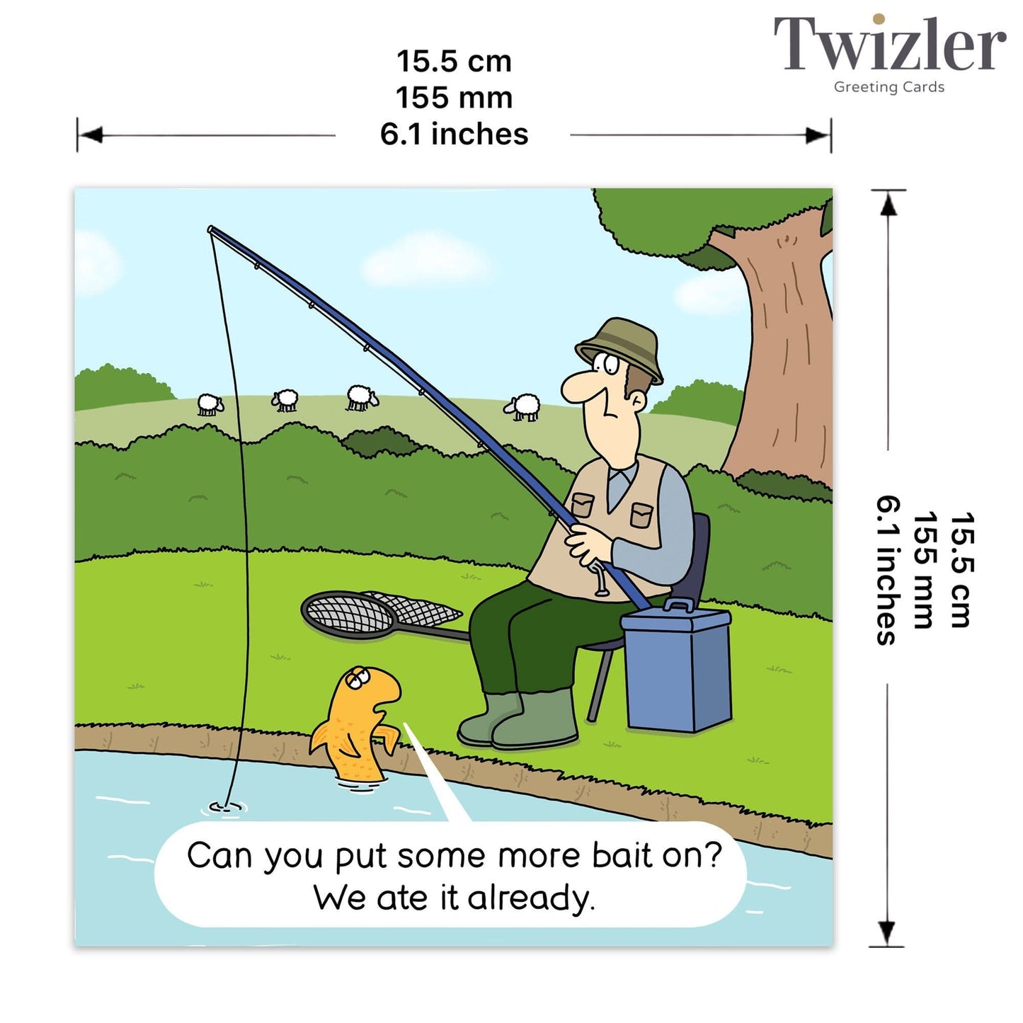 Funny Fishing Card - More Bait