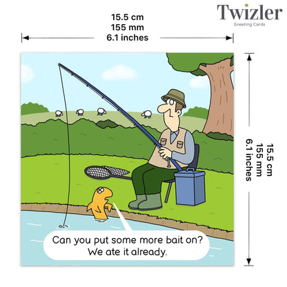 Funny Fishing Card - More Bait