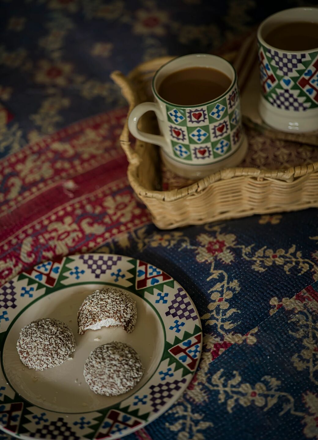 Christmas Quilt half pint mug set of 2 - Emma Bridgewater