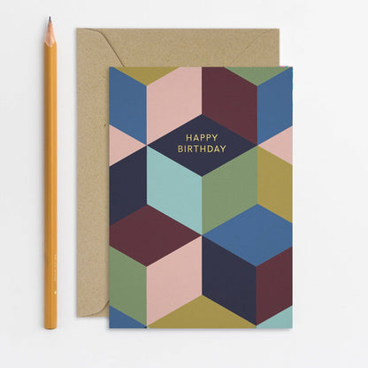 Cubist Birthday Card