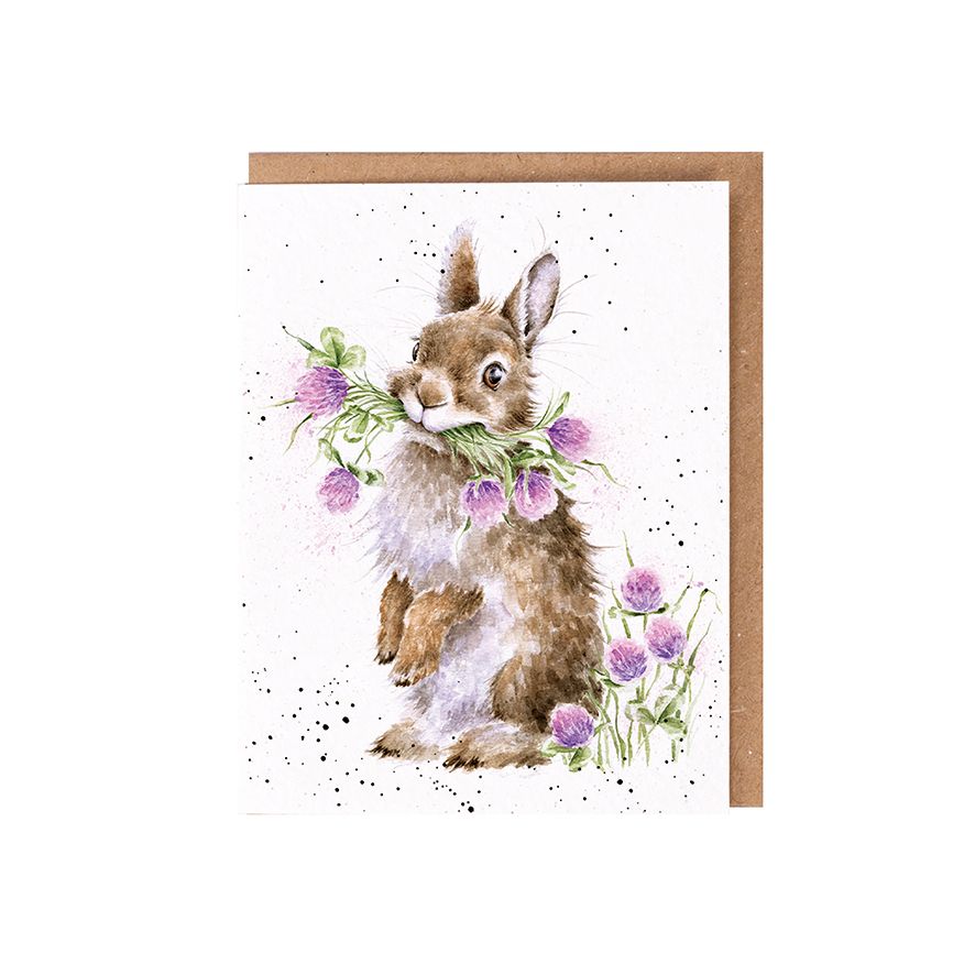 Head clover heels, bunny - seed card