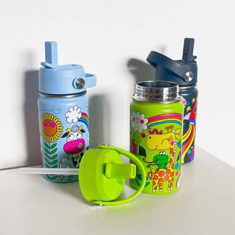 Kid's Stainless Steel Water Bottle - On The Farm