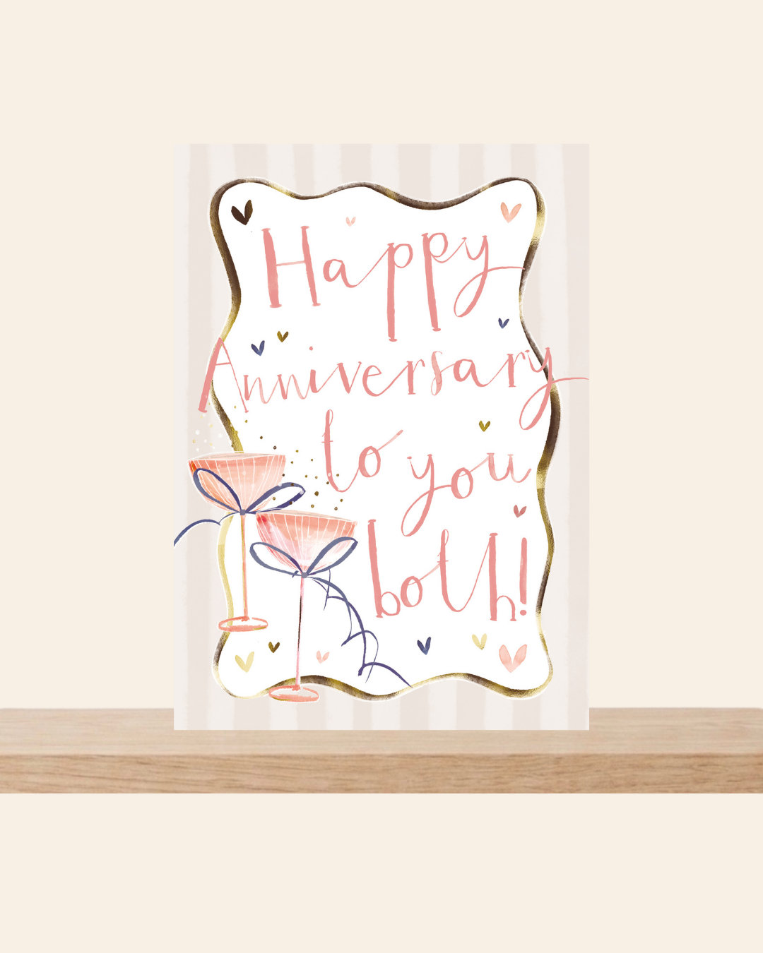 Happy anniversary to you both scroll card