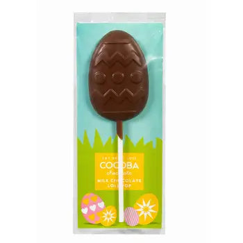 Cocoba Milk Chocolate Egg shaped lollipop