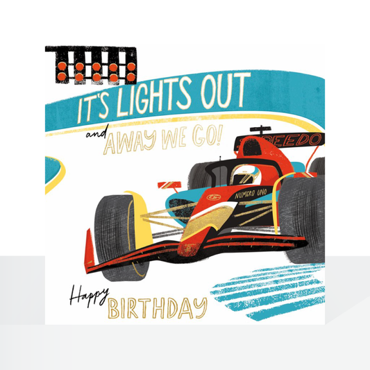 Formula 1 birthday card