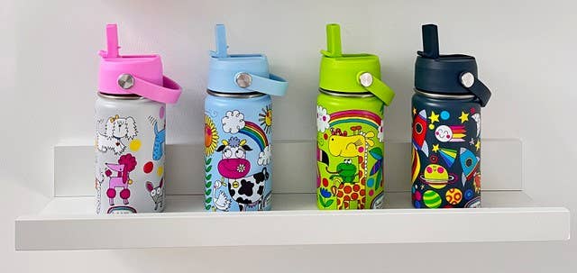 Kid's Stainless Steel Water Bottle - On The Farm