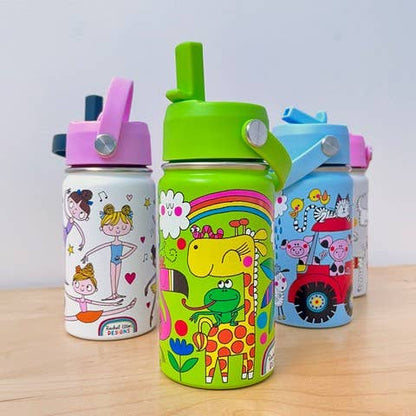 Kid's Stainless Steel Water Bottle - On The Farm