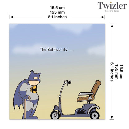 Batmobility - Funny Blank Card