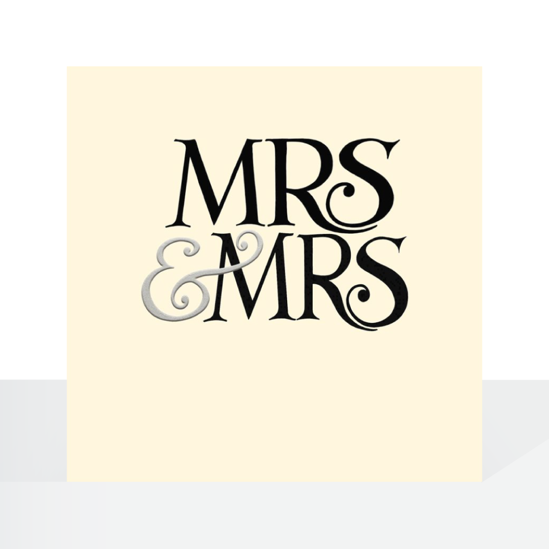 Mrs & Mrs - Emma Bridgewater - Wedding card