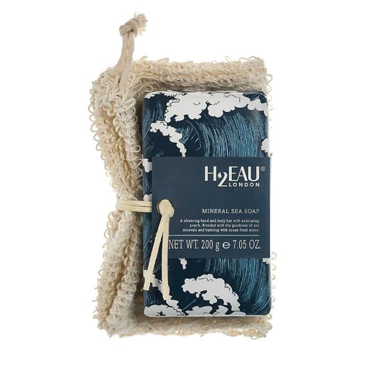 H2Eau mineral sea soap & exfoliating mitt - The Somerset Toiletry Co.