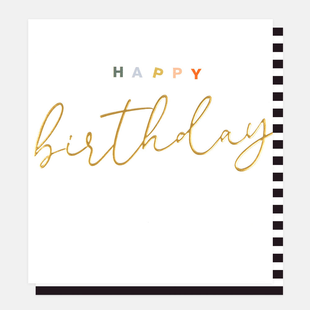 Happy birthday - modern card