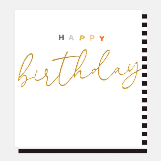 Happy birthday - modern card