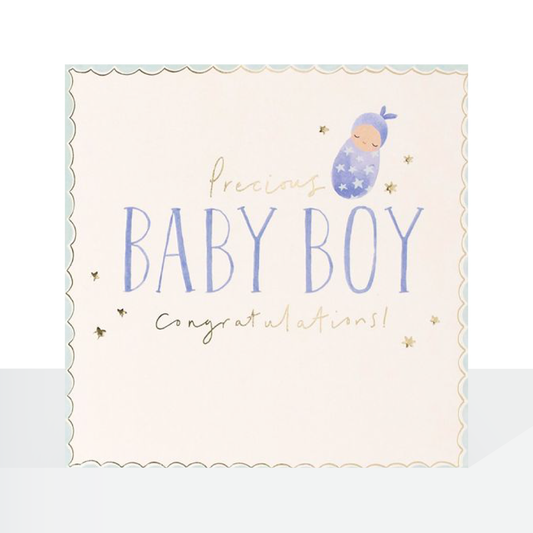 Precious baby boy card