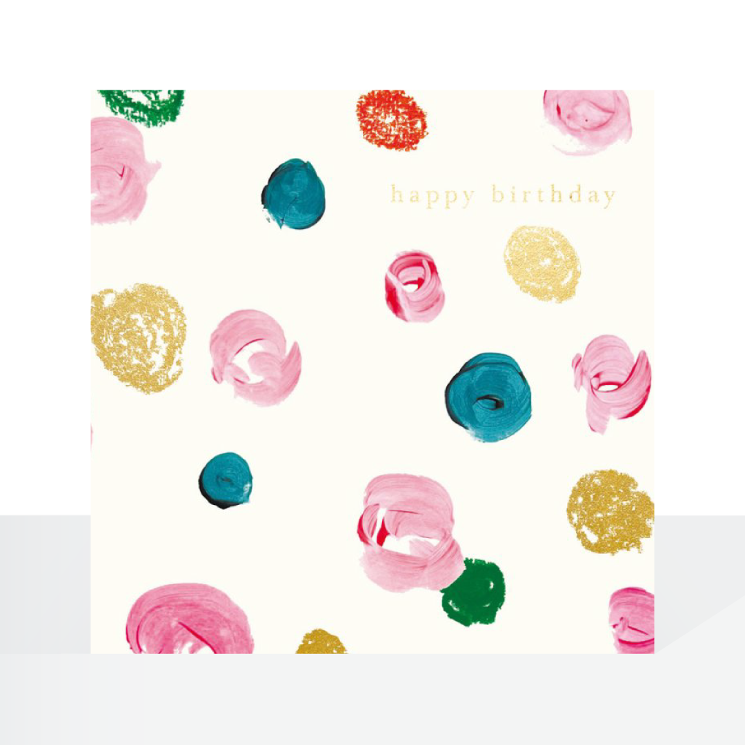 Happy birthday spots card - Stephanie Dyment