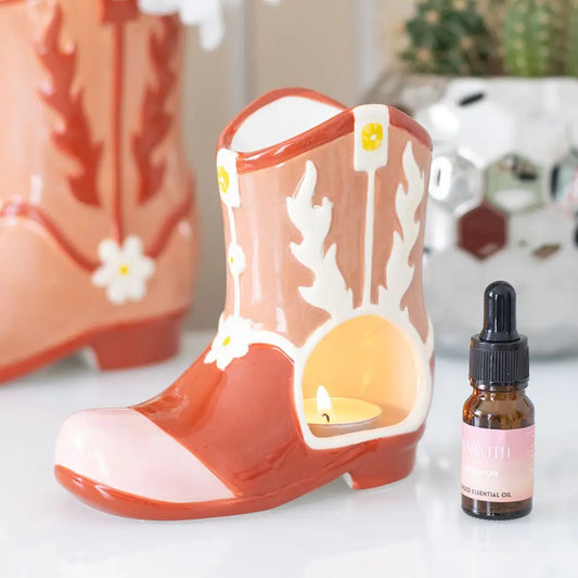 Cowboy boot wax or oil burner