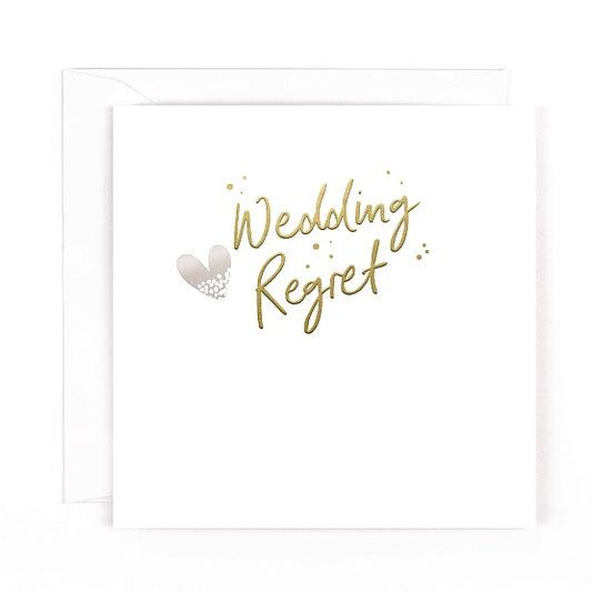 Regret, wedding - card