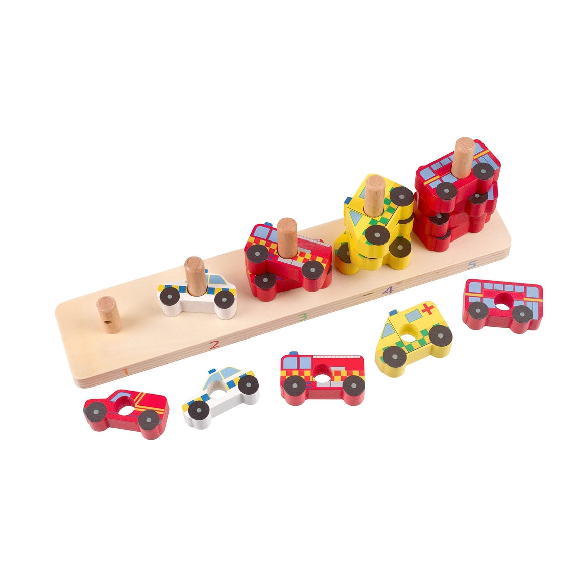Emergency vehicles counting game baby gift - Orange Tree Toys