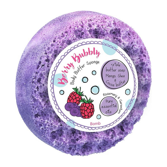Berry Bubbly soap shower sponge - Bomb Cosmetics