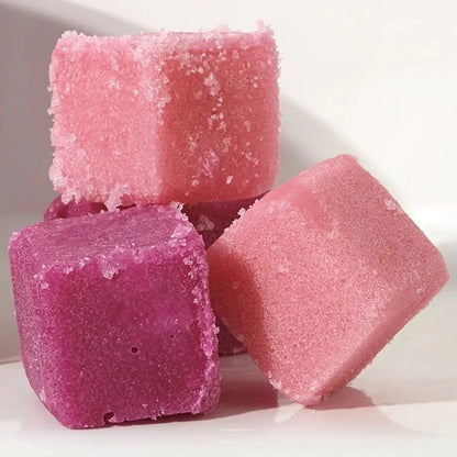 Exfoliating cubes - Rose