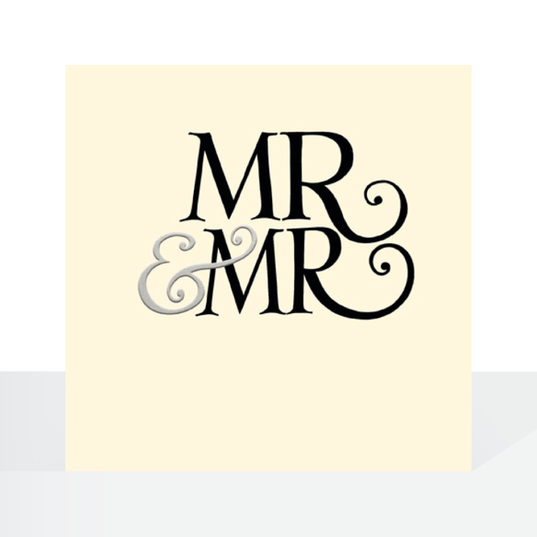 Mr & Mr - Emma Bridgewater - Wedding card