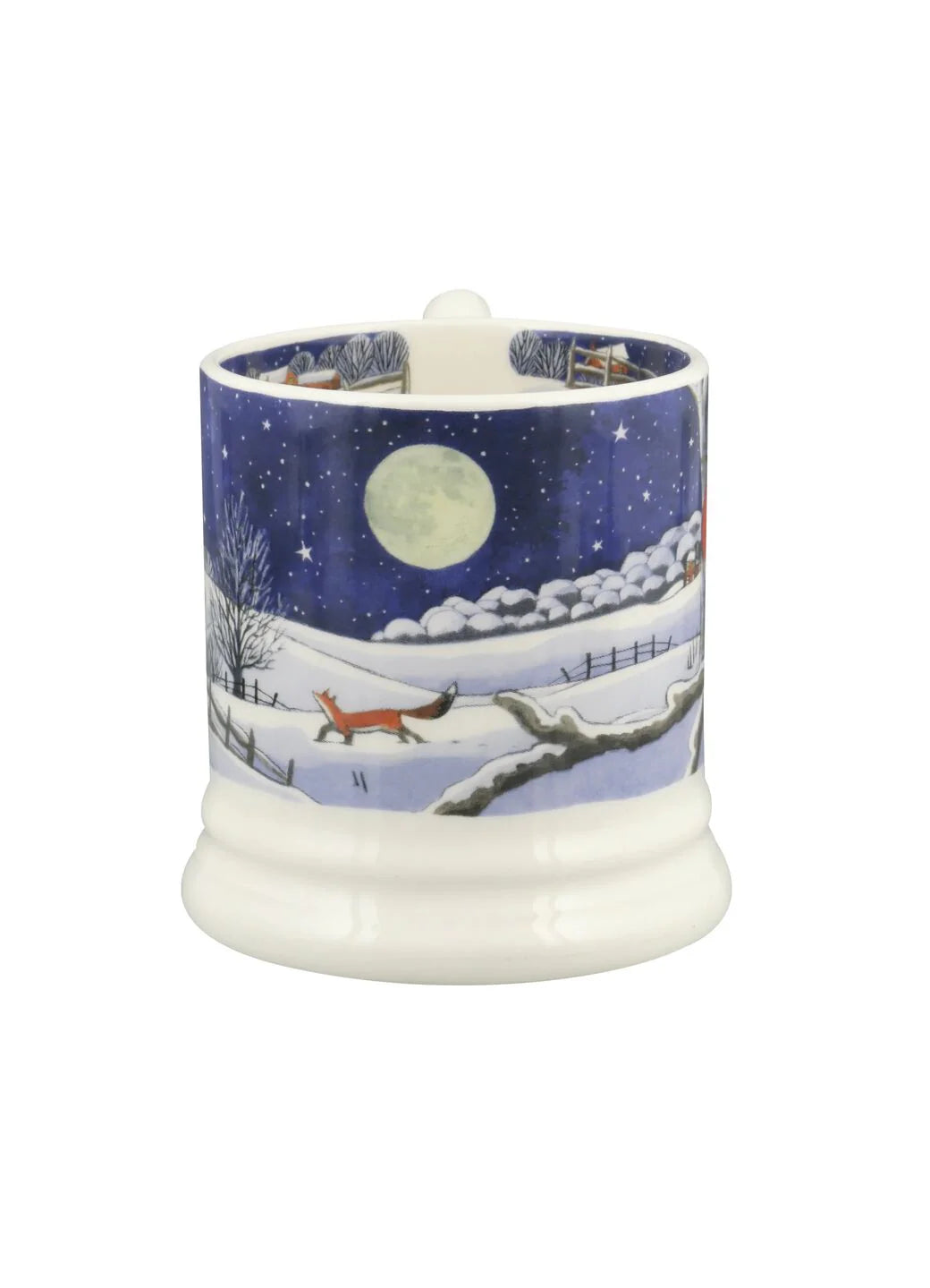Christmas Midnight Robin half pint mug - Emma Bridgewater