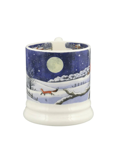 Christmas Midnight Robin half pint mug - Emma Bridgewater