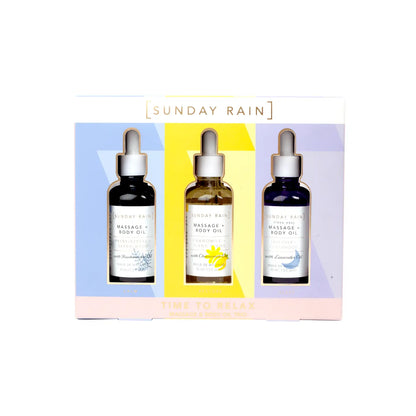 Massage + body oil trio