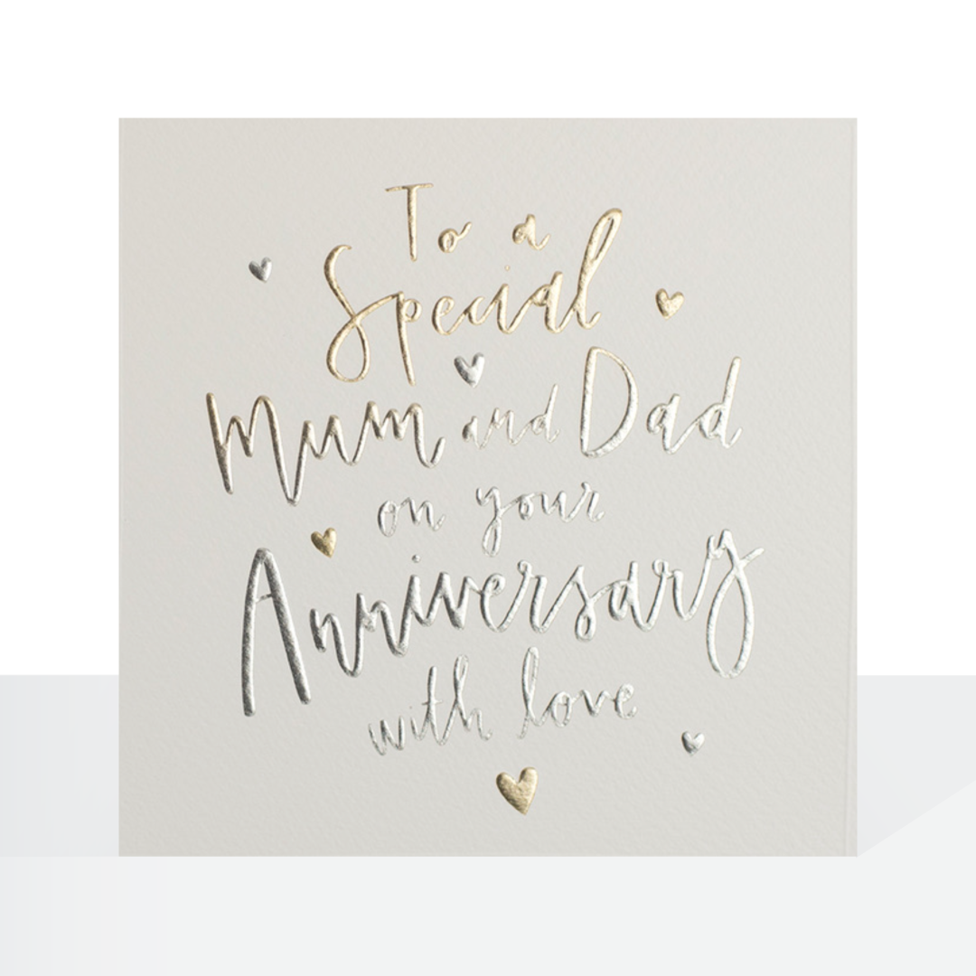 Special Mum & Dad, Anniversary - card